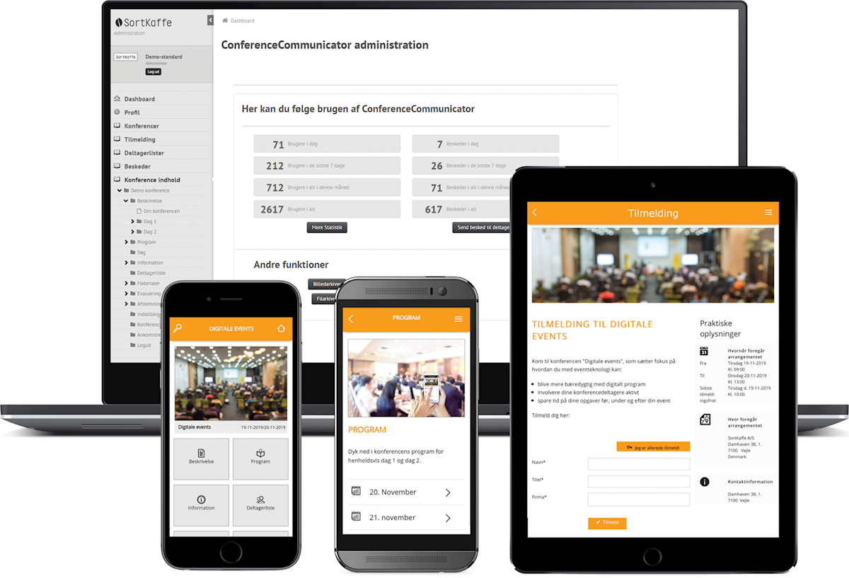 ConferenceCommunicator er et modulopbygget alt-i-et eventsystem