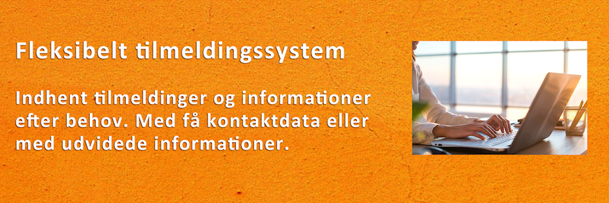 ConferenceCommunicator er et dansk fleksibelt tilmeldingssystem, som du kan opsætte til at indhente lige de informationer, som du ønsker.